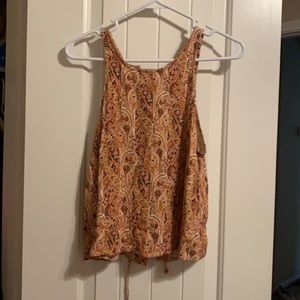Tank top with corset back